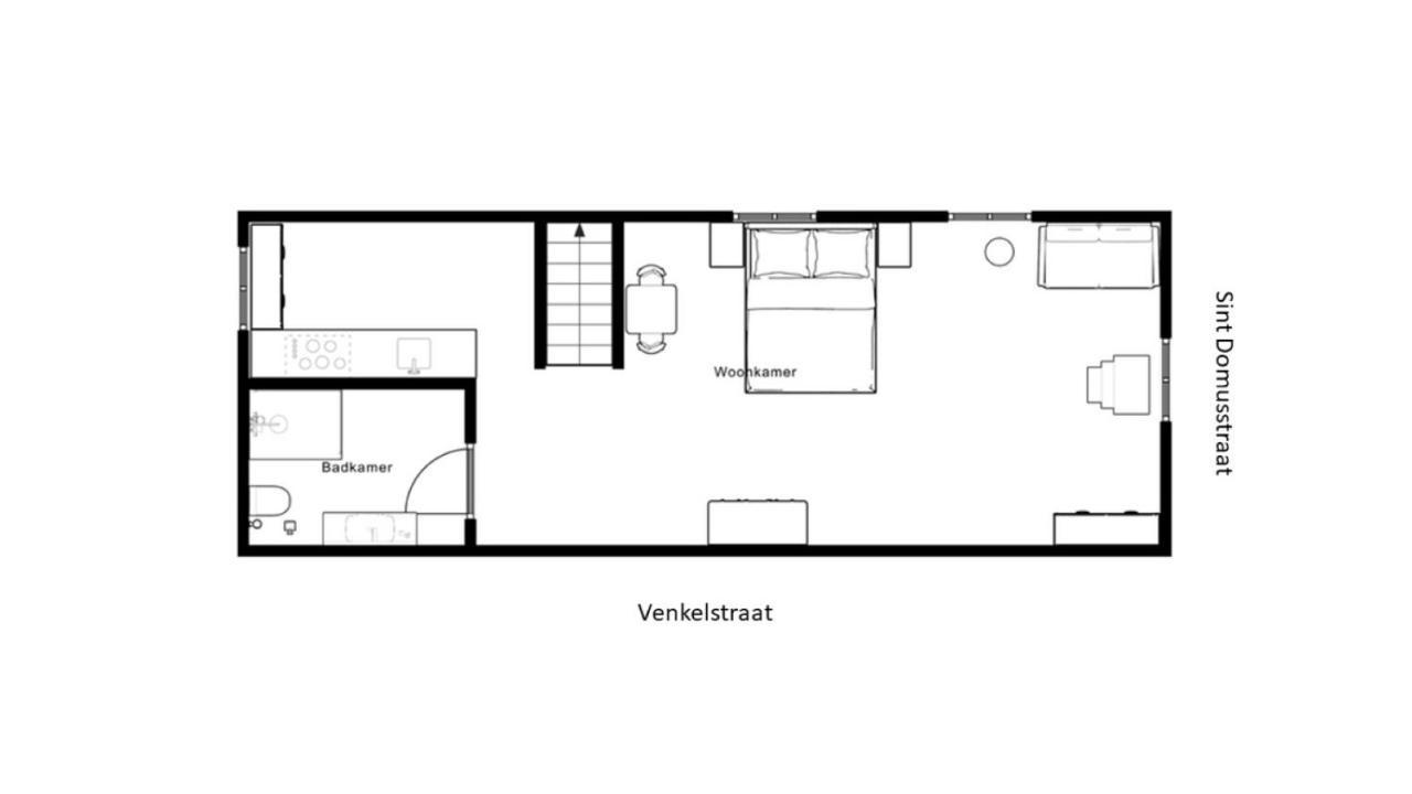 Pakhuis de Venkel - Zolder Studio Appartement Zierikzee Buitenkant foto